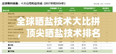 全球晒盐技术大比拼，顶尖晒盐技术排名榜单揭晓！