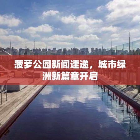 菠萝公园新闻速递，城市绿洲新篇章开启