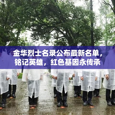 金华烈士名录公布最新名单，铭记英雄，红色基因永传承