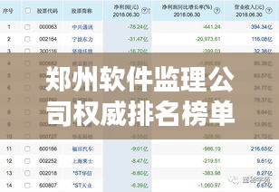 郑州软件监理公司权威排名榜单揭晓！