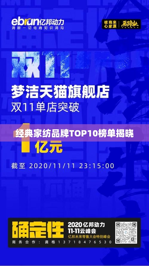 经典家纺品牌TOP10榜单揭晓