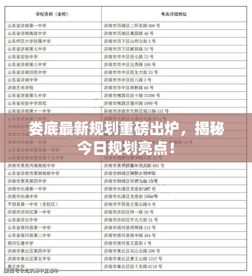 娄底最新规划重磅出炉，揭秘今日规划亮点！