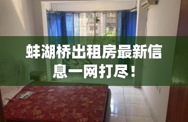蚌湖桥出租房最新信息一网打尽！