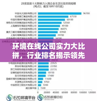 环境在线公司实力大比拼，行业排名揭示领先企业的巨大影响力
