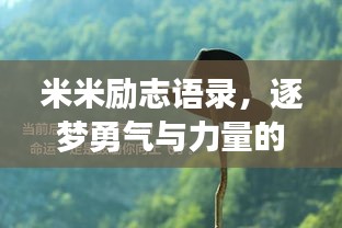 米米励志语录，逐梦勇气与力量的源泉