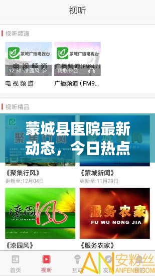 蒙城县医院最新动态，今日热点新闻一网打尽