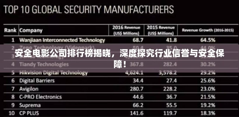 安全电影公司排行榜揭晓，深度探究行业信誉与安全保障！