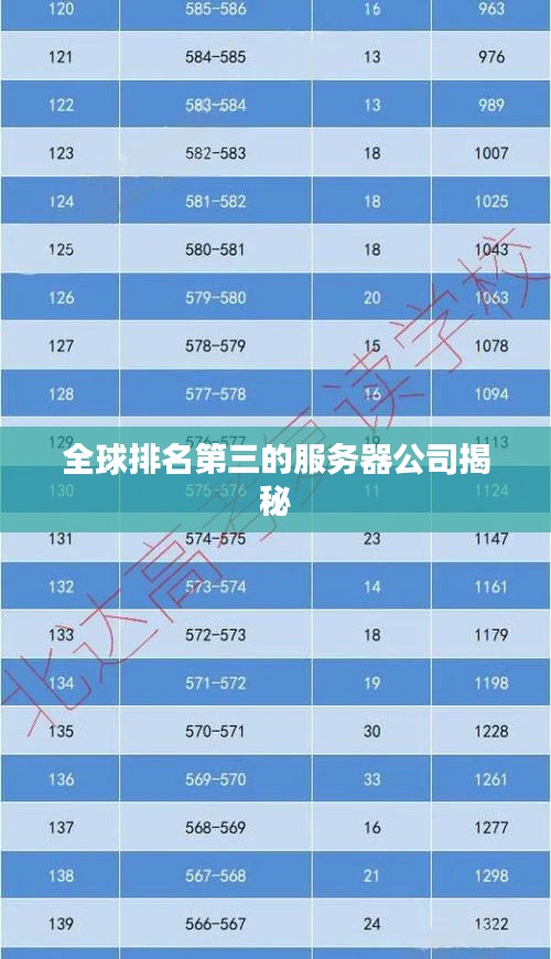 全球排名第三的服务器公司揭秘