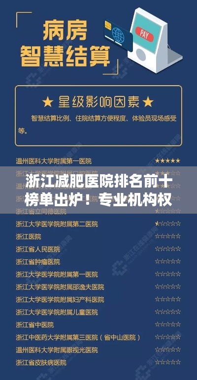浙江减肥医院排名前十榜单出炉！专业机构权威评选