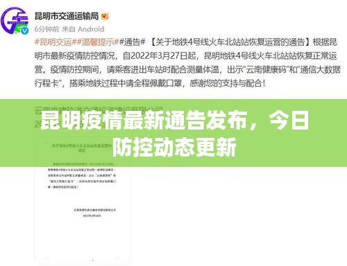 昆明疫情最新通告发布，今日防控动态更新