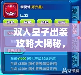 双人皇子出装攻略大揭秘，无敌组合打造指南