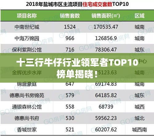 十三行牛仔行业领军者TOP10榜单揭晓！