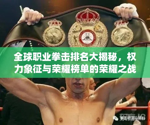 全球职业拳击排名大揭秘，权力象征与荣耀榜单的荣耀之战！